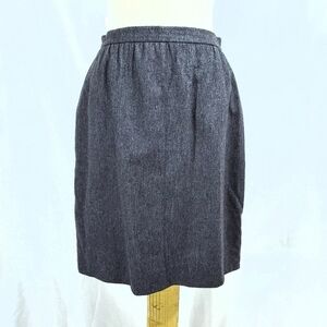Escada by Margaretha Ley Gray Wool Cashmere Skirt